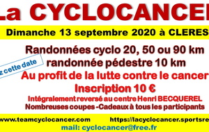 LA CYCLOCANCER Normandie 2020